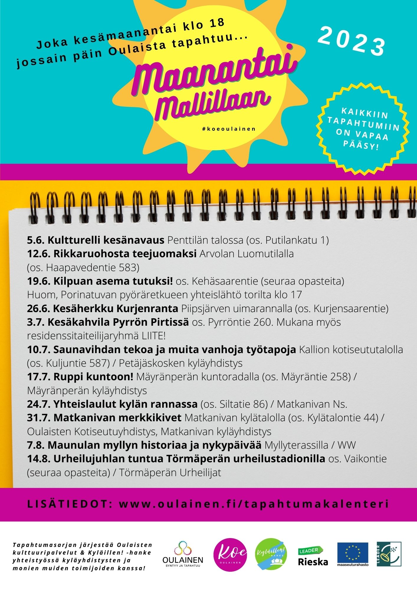 Maanantai Mallillaan: Kultturelli kesänavaus