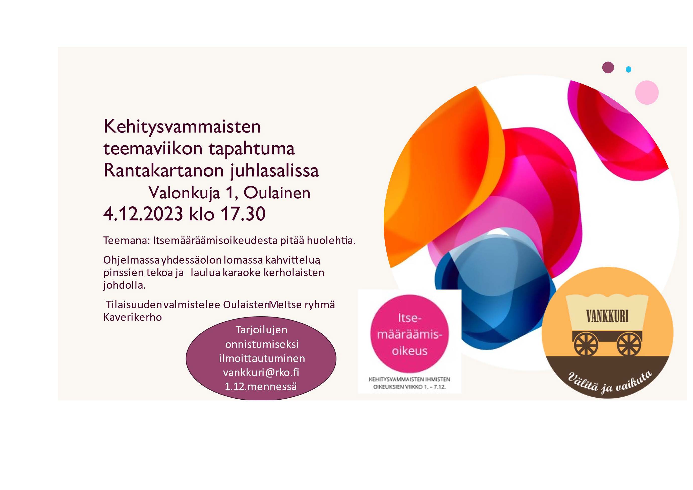 Kehitysvammasiten teemaviikon tapahtuma