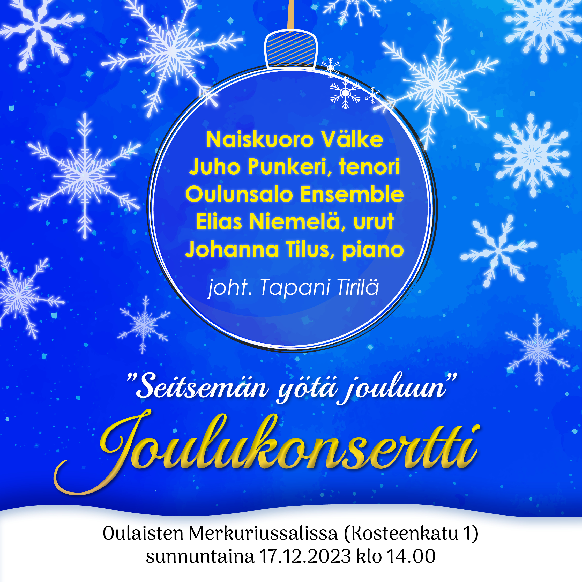 Joulukonsertti 17.12.2023