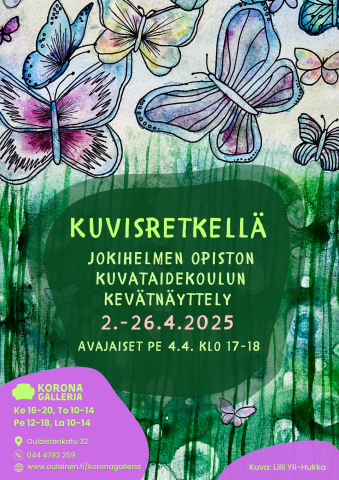 "Kuvisretkellä" - Jokihelmen opiston kuvataidekoulun kevätnäyttely