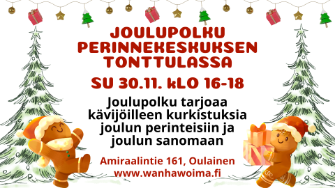Joulupolku perinnekeskuksella