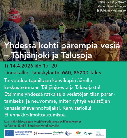 Tilaisuuden mainos - virtavesikunnostus