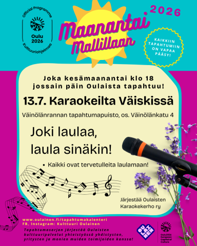 Maanantai Mallillaan: Karaokeilta Väiskissä