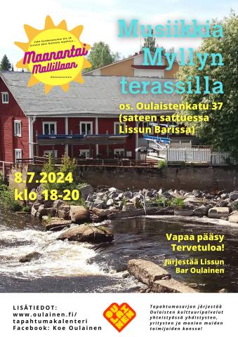Maanantai Mallillaan: Musiikkia Myllyn terassilla