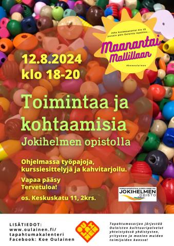 Maanantai Mallillaan: Toimintaa ja kohtaamisia Jokihelmen opistolla