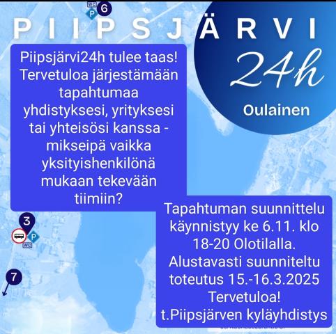 Piipsjärvi 24h tulee taas