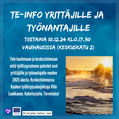 TE-info yrittäjille ja työnantajille