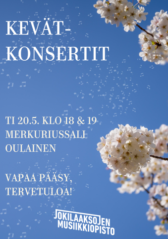 Kevätkonsertin juliste