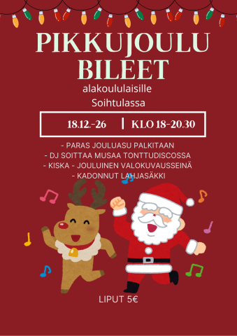 Pikkujoulu bileet