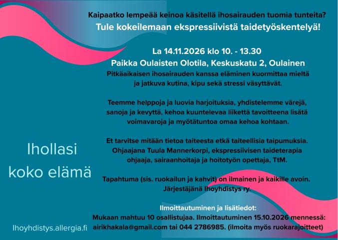 Ekspressiivistä taidetyöskentelyä